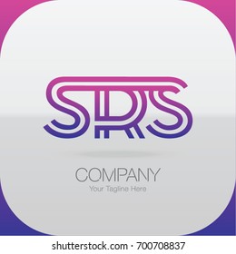 Logo Letter Combinations S, R and S. 3 Letter Combinations
