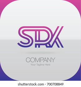 Logo Letter Combinations S, R and K. 3 Letter Combinations