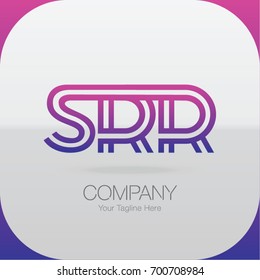 Logo Letter Combinations S, R and R. 3 Letter Combinations