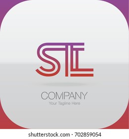 Logo Letter Combinations S, T and L. 3 Letter Combinations