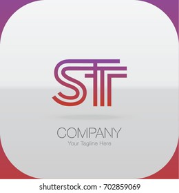 Logo Letter Combinations S, T and T. 3 Letter Combinations