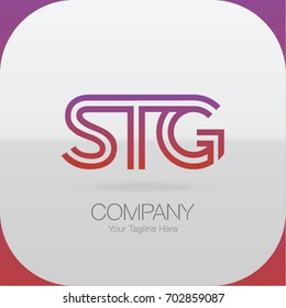 Logo Letter Combinations S, T and G. 3 Letter Combinations