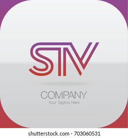 Logo Letter Combinations S, T and V. 3 Letter Combinations