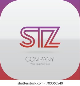 Logo Letter Combinations S, T and Z. 3 Letter Combinations