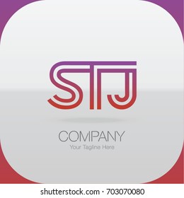 Logo Letter Combinations S, T and J. 3 Letter Combinations