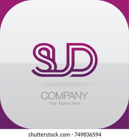 Logo Letter Combinations S, U and D. 3 Letter Combinations