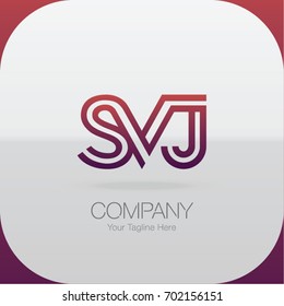Logo Letter Combinations S, V and J. 3 Letter Combinations