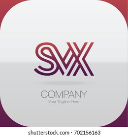 Logo Letter Combinations S, V and X. 3 Letter Combinations