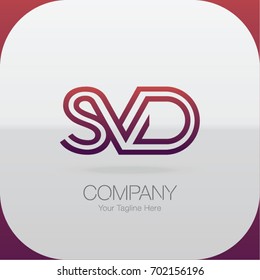 Logo Letter Combinations S, V and D. 3 Letter Combinations