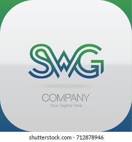 Logo Letter Combinations S, W and G. 3 Letter Combinations