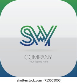 Logo Letter Combinations S, W and Y. 3 Letter Combinations
