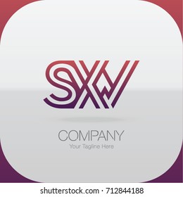 Logo Letter Combinations S, X and W. 3 Letter Combinations
