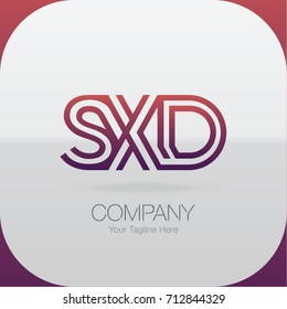 Logo Letter Combinations S, X and D. 3 Letter Combinations