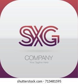 Logo Letter Combinations S, X and G. 3 Letter Combinations