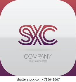 Logo Letter Combinations S, X and C. 3 Letter Combinations