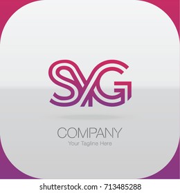 Logo Letter Combinations S, Y and G. 3 Letter Combinations