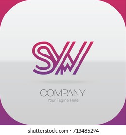 Logo Letter Combinations S, Y and W. 3 Letter Combinations