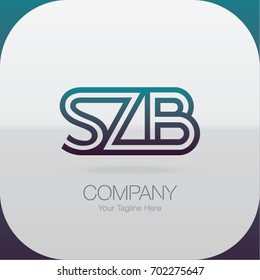 Logo Letter Combinations S, Z and B. 3 Letter Combinations