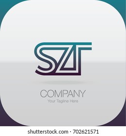 Logo Letter Combinations S, Z and T. 3 Letter Combinations