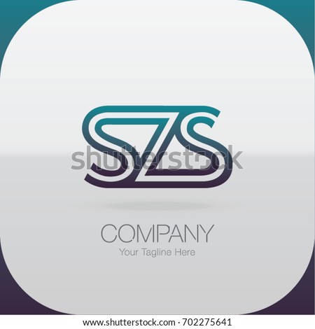 Logo Letter Combinations S, Z and S. 3 Letter Combinations