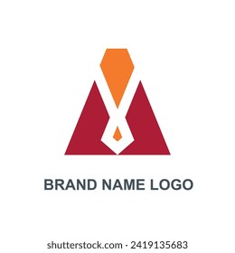 Logo letter A company design vector