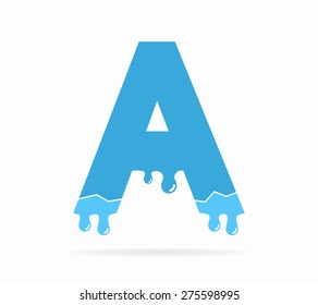 Logo A letter for company vector design template.