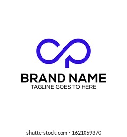 Logo letter CP abstrac -  vector