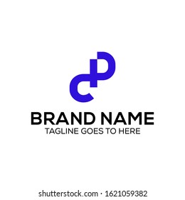Logo letter CP abstrac -  vector
