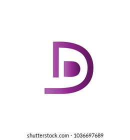 Logo Letter D Stock Vector (Royalty Free) 1036698649