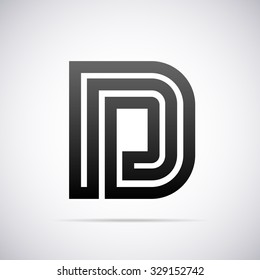 Logo for letter D