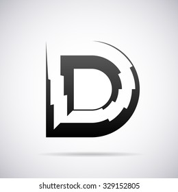 Logo for letter D