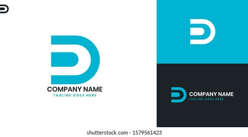 Logo Letter D - All elements on this template are editable with vector software.