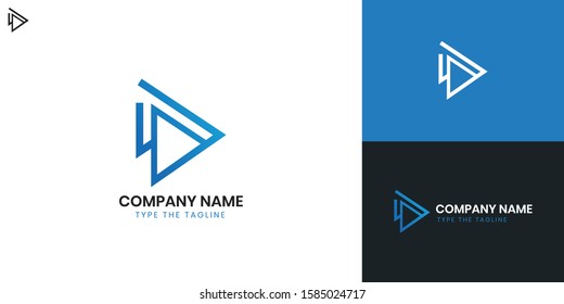 Logo letter D - All elements on this template are editable with vector software.