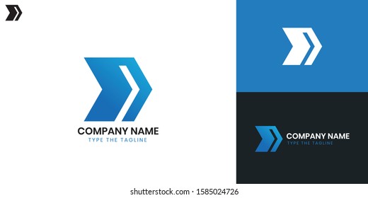 Logo letter D - All elements on this template are editable with vector software.