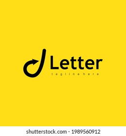 logo Letter d with Arrow . Letter d line arrow logo design . template logo shipping, expedition, delivery, cargo, dll.