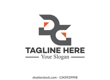 logo letter d and g flat monochrome
