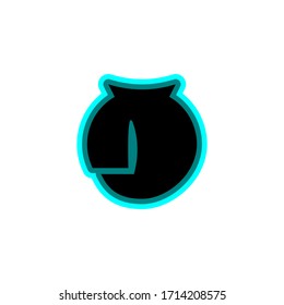 logo letter D multilevel monogram with a white background
