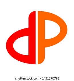 logo letter d and letter p