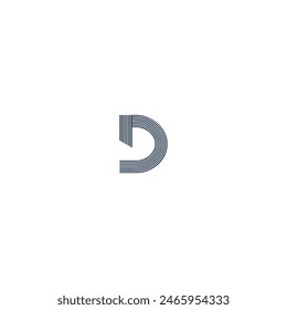logo from letter D unique