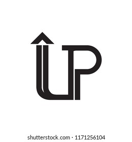 UP logo letter design