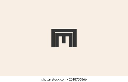 AM logo letter design. MA logo monogram initials letter concept. AM icon logo design