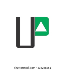 UP logo letter design vector