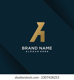 Logo letter A design vector with modern creative style concept