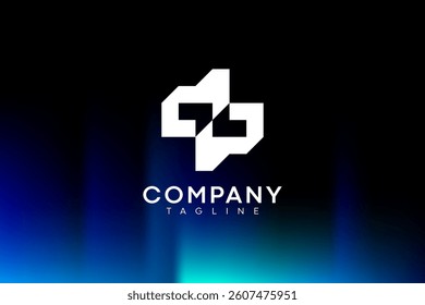 Logo letter DP, strong monogram letter DP logo design, PD logo vector