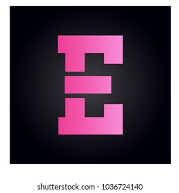 logo letter e