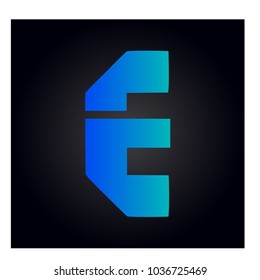 logo letter e