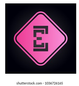 logo letter e
