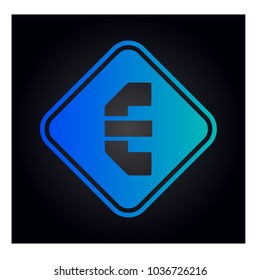 logo letter e