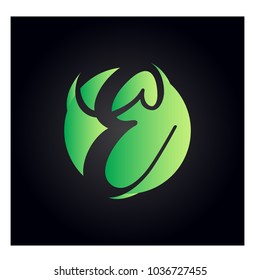 logo letter e