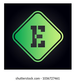 logo letter e